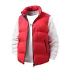 Chaleco de Hombre Otoño Invierno Cálido Algodón Plus Cremallera Cárdigan Juventud Talla Grande Holgado Exterior de Algodón Chaleco Chaqueta Engrosado