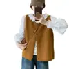 Estilo de nicho novo simples coreano moderno versátil macio pegajoso em camadas suave doce estilo preguiçoso feminino casual moda sem mangas
