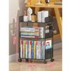 Estantería de escritorio, estantería de suelo, estantería de almacenamiento, escritorio de dormitorio, escritorio de estudio, estantería pequeña en capas, estantería multicapa