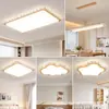 Lámpara de Sala de Estar Estilo Madera Natural, Lámpara de Dormitorio de Lujo Ligero con Ojo de Cristal para Protección Ocular, Lámpara de Techo, Paquete de Iluminación para Toda la Casa con Protección Ocular de Espectro Completo