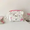 Bolsa de Maquiagem Ins com Estampa de Borboleta, Bolsa de Armazenamento de Pincéis de Maquiagem para Meninas de Aparência Elegante, Bolsa de Higiene Pessoal Portátil, Estojo