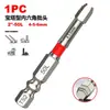 Broca Hexagonal Magnética Forte de Alta Dureza 100mm para Parafusadeira Elétrica Resistente a Impacto Tipo Pagoda para Furadeira Elétrica