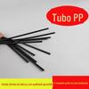 Ningbo fábrica atacado tubo de plástico PP canudo de plástico 100mm criativo canudo tamanho do material de palha suporte