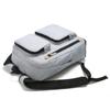 Mochila Grande Unissex Personalizada pelo Fabricante em Tecido de Nylon Cinza Impermeável e Resistente ao Desgaste Tecido Oxford Mochila para Computador