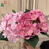 5 Hortênsias Artificiais de Filme, Cachos de Hortênsias Realistas ao Toque, Flores de Seda para Decoração de Salão de Banquetes de Casamento, Adereços de Fotografia, Arranjos de Flores Artificiais
