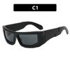 Nuevas gafas de sol deportivas Y2G transfronterizas 2023, gafas de sol de moda europeas y americanas, gafas de sol con un sentido de tecnología futurista simple.