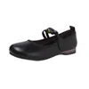 Novedad Otoño 2026 Zapatos Planos Bajos Retro con Perlas de una Sola Tira y Punta Redonda con Suelas Suaves para Comodidad y Versatilidad