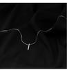 Colar de Gota em Prata S925 para Mulheres, Design de Nicho de Luxo Leve, Estilo Minimalista Simples, Corrente de Clavícula da Moda com Toque de Luxo e Franjas