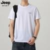 Camiseta de Manga Corta JEEP SPIRIT para Hombre Verano Americana Holgada Casual Top Marca de Moda Cuello Redondo Camiseta de Seda Helada para Hombre