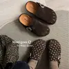Zapatos Birkenstock de lunares para mujer con aumento interno de altura, primavera 2026, mules cerrados sin cordones para uso en exteriores, con hebilla de cinturón, zapatos Birkenstock N22178