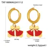 Xinyixinxin Temporada Navideña Transfronteriza Más Vendido Juego de Pulsera Collar Pendientes con Esmalte Acero Inoxidable Material No Se Desvanece