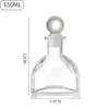 Atacado Coluna Romana Vidro Garrafa de Aromaterapia Vaso Difusor Cilíndrico Sem Fogo Garrafa de Aromaterapia Garrafa de Aromaterapia de Alto Valor Garrafa Vazia