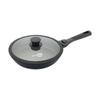 Sartén de fondo plano Mafengstone Starlux negro mango desmontable olla para cocinar, olla para sopa, sartén antiadherente 24/26/28cm Universal para estufa SL-1624SCB