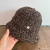 Sombrero de pescador para mujer, gorro tejido de otoño e invierno, pequeño y elegante, versátil, cálido y perfecto para salidas