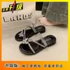 Novedad 2025 Sandalias Deslumbrantes para Mujer, Para Uso al Aire Libre en Verano, Planas con Pedrería Mariposa Slip-On de Doble Uso Sandalias de Playa para Mujer