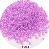 Materiales para hacer joyería artesanal DIY cuentas de arroz color crema cuentas de vidrio de color mixto nacionales 2MM accesorio de ropa borla