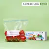 Sacos para armazenamento de alimentos domésticos, auto selantes, espessados, para uso em geladeira, com compartimentos para fácil organização e um saco plástico de vedação especial