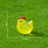 Transfronterizo Nuevo Producto Gallo Luminoso Lindo Gránulos Paisajismo de Jardín diy Accesorios Decorativos Micro Paisaje Resina Pequeños Adornos