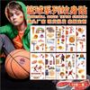Adesivo de tatuagem infantil de cabelo rápido transfronteiriço Desenho animado fofo futebol basquete futebol vôlei série braço rosto adesivo