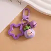 Llavero Colgante de Niña Linda de Dibujos Animados Caja Ciega de Transmisión en Vivo Douyin Regalo Set de Auriculares Colgante de Resina Joyería