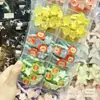 Brilla en la Oscuridad Lindo Durazno Limón Manzana Sandía Fruta 3D Para Niños Lazo para Cola de Caballo Diadema para el Cabello Cuerda para el Cabello