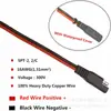 Cable Conector Sae a Sae de 25 pies Cable de Carga para Batería 12V-24V con Cubierta Antipolvo de 2 Pines