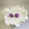 Joyas Lingge Estilo Vacacional Europeo y Americano Pendientes de Aro Pequeños Geométricos de Colores Dulces Pendientes de Resina Brillantes Estilo Fresco Ins