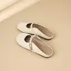 Sandalias ZHR plateadas de punta cerrada modelo nuevo 2026 sandalias planas sin cordones zapatos cómodos y transpirables para mujer