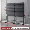 Estante de panel perforado de metal, modificado en un estante de escritorio para niña, estante de almacenamiento de pie, escritorio de computadora, estante de exhibición multicapa