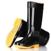 Botas de lluvia antideslizantes para hombre, botas de lluvia cortas impermeables, zapatos de goma para pesca y lavado de autos, zapatos de agua de media pantorrilla, botas de lluvia de caña alta duraderas para sitios de construcción
