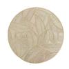 Jogo americano redondo combinação folha PVC bronzeamento oco decorativo jogo americano europeu simples vento em estoque fabricantes de jogos americanos atacado