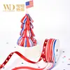 Cinta Estampada de Venta Caliente Transfronteriza para el Día Nacional, Accesorios de Lazo para Decoración de Centros Comerciales, Cinta de Satén, Cinta para el Día de la Independencia de Estados Unidos