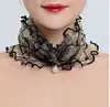 Primavera, Verano y Otoño Estilo Coreano Suéter de Malla Bufanda Pequeña para Cuello y Bufanda para Cuello Delgada Moderna Versátil Semidecorativa Bufanda de Gasa