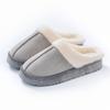 Zapatillas de Algodón Gruesas de Suela Gruesa de Fábrica de Origen para Mujer, Zapatos Antideslizantes para Interiores de Maternidad, Zapatillas Peludas Calientes para Hombre