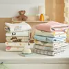 Funda de Cama de Algodón Puro Dibujos Animados Pieza Única Dormitorio Estudiantil Todo Algodón Colchón Suave Antideslizante a Prueba de Suciedad Tapete para Gatear Tapete Protector Tatami