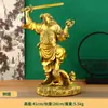 Figura de Latón de Zhong Kui Decoración del Hogar de Latón Adorno de Oficina de Latón Artesanías de Metal