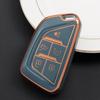 Funda protectora para llave de coche de TPU con hebilla CT6 de carcasa blanda para Cadillac CT4CT5 XTS con borde dorado