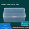 Transparente pp Caixa Retangular Caixa de Plástico Armazenamento de Jóias Caixa Flip Nail Art Dust-proof Caixa Embalagem de Brinquedo Caixa
