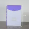 Suministro Exclusivo Transfronterizo de Bolsas Transparentes con Broche de 11 Agujeros Estilo A4 Horizontal y Vertical Bolsas para Guardar Exámenes de Estudiantes Carpetas de Oficina
