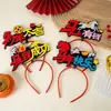 Feliz Año Nuevo 2026 Año del Caballo Sombreros Festivos, Pinzas para el Cabello, Accesorios para el Cabello, Diademas de Año Nuevo, Diademas Infantiles