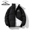 Tendencia de Moda de Invierno Unisex Abrigo de Algodón con Cuello Alto para Hombre Casual Forrado de Polar Cálido Abrigo de Algodón para Pareja con Imágenes para Personalización