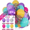 Set de Globos de Látex Transfronterizo de 12 pulgadas Globos Redondos con Lentejuelas Fiesta Niña Día de San Valentín Boda Globos para Fiesta
