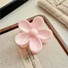 Pinza para el cabello de flor de plumeria degradada transfronteriza de Amazon con patrones fluidos, elegante pinza para el cabello de patrón de mármol para media coleta