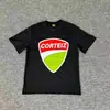 Camiseta de algodão de manga curta casual solta respirável estilo celebridade europeia e americana de verão Corteiz Devil Island