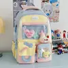 Mochilas Modernas e Estilosas para Alunos do Ensino Fundamental II e Médio, Mochilas de Grande Capacidade e Leves para Alunos do Ensino Fundamental I