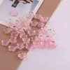 Cuentas de Flor Gradiente Estampado en Caliente Acrílicas de 19 mm para Collar Pulsera Hecha a Mano DIY Materiales Accesorios de Joyería Venta al por Mayor