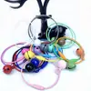 Anel de Arame de Aço Colorido 14mm Chaveiro de Sino Acessórios DIY Amuleto da Sorte Pingente Mercadoria de Celebridade Anime