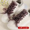 Cordones de Gasa de Nieve con Estampado de Leopardo 2.5cm-4cm Cordones Ensanchados Patrón de Estampado de Leopardo Cordones de Encaje de Gasa de Seda Cordones Planos
