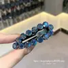 Pinzas para el cabello de pedrería brillante de lujo estilo coreano Dongdaemun Primavera 2026 para mujer, Colección de accesorios para el cabello de la frente