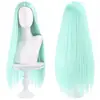 Peluca de cosplay Main Shengda universal con cuero cabelludo dividido, cabello negro largo y liso, peluca de animación de 80 cm, fabricantes al por mayor